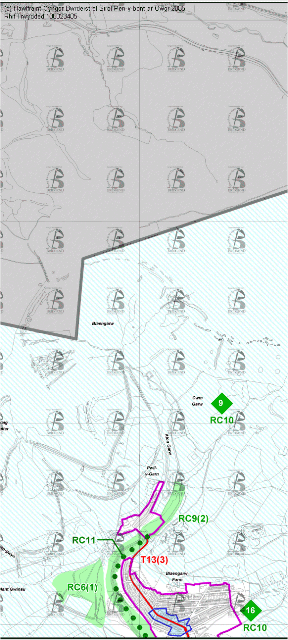 Map Cynigion 2 Canolog