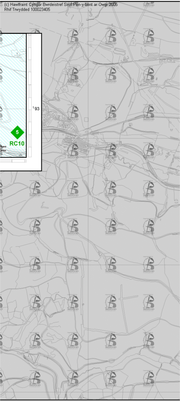 Map Cynigion 4 Canolog