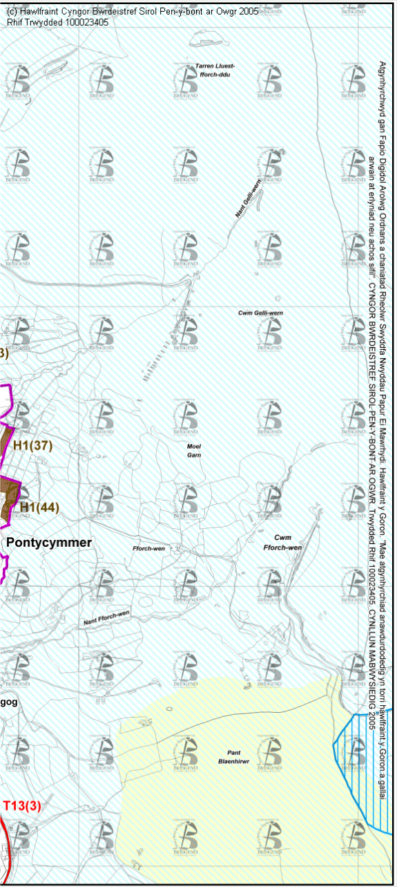 Map Cynigion 6 Dwyrain