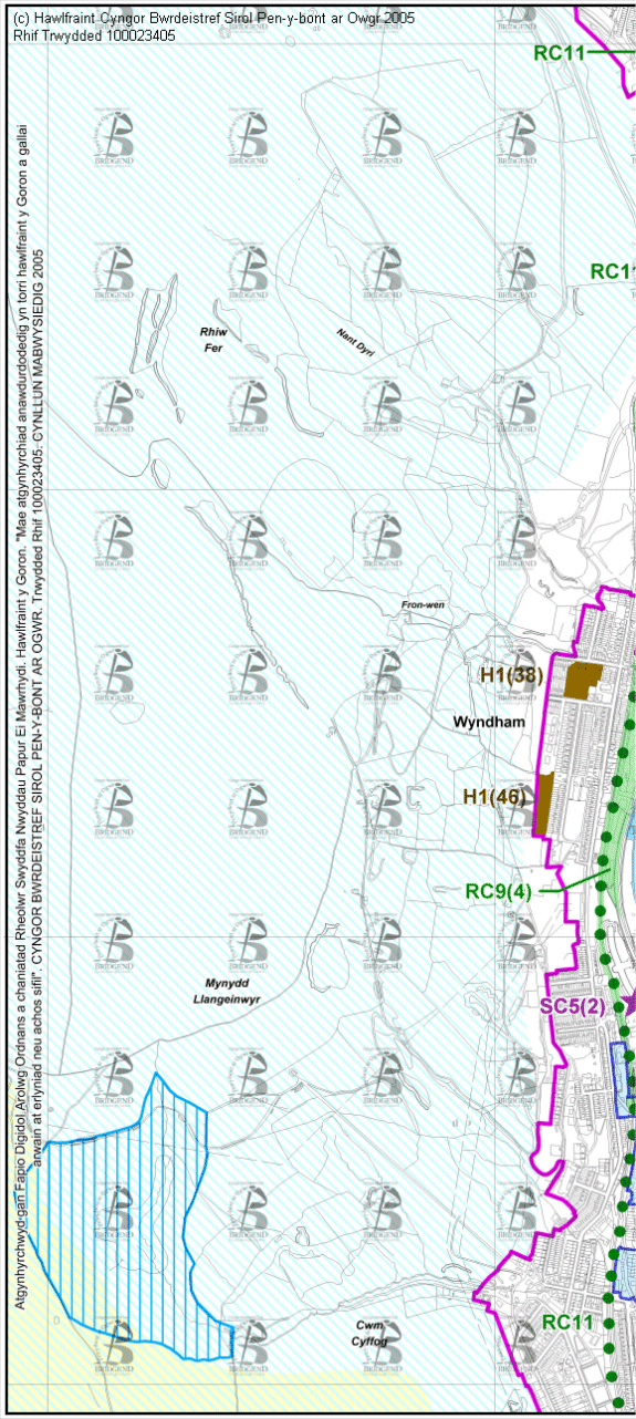 Map Cynigion 7 Gorllewin