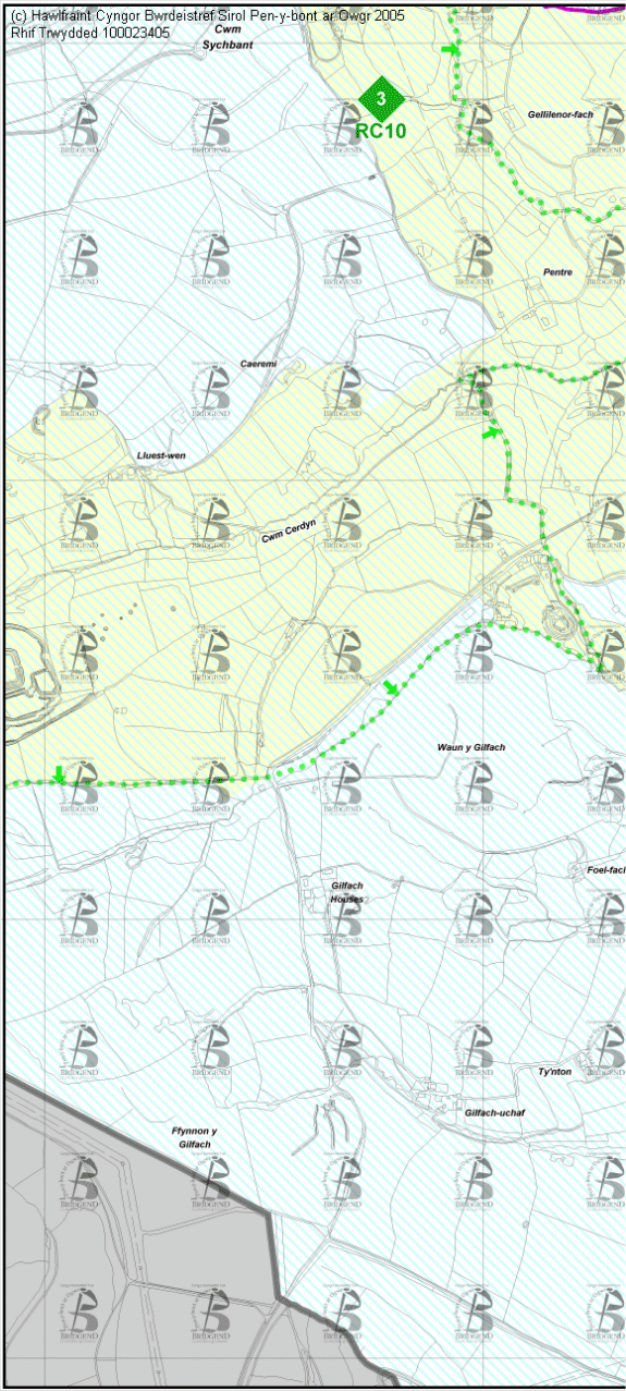 Map Cynigion 10 Gorllewin