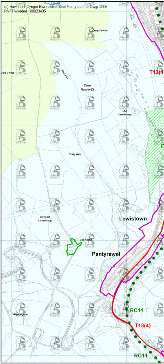 Map Cynigion 12 Gorllewin