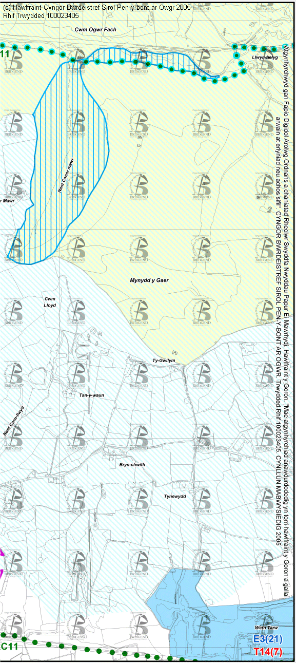 Map Cynigion 16 Dwyrain