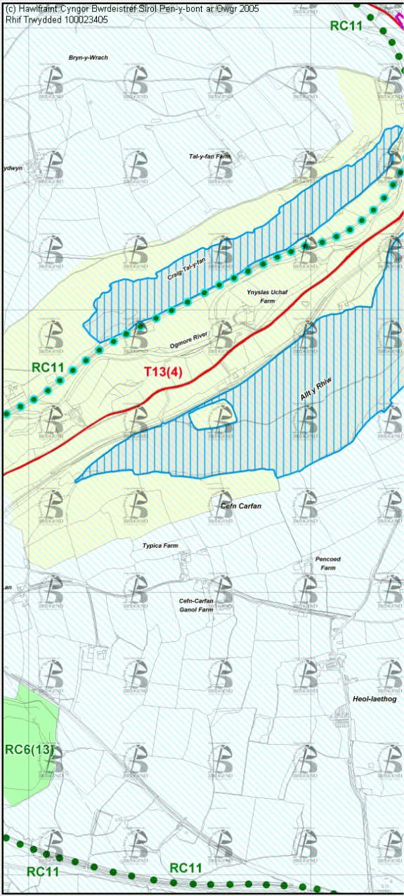 Map Cynigion 16 Gorllewin