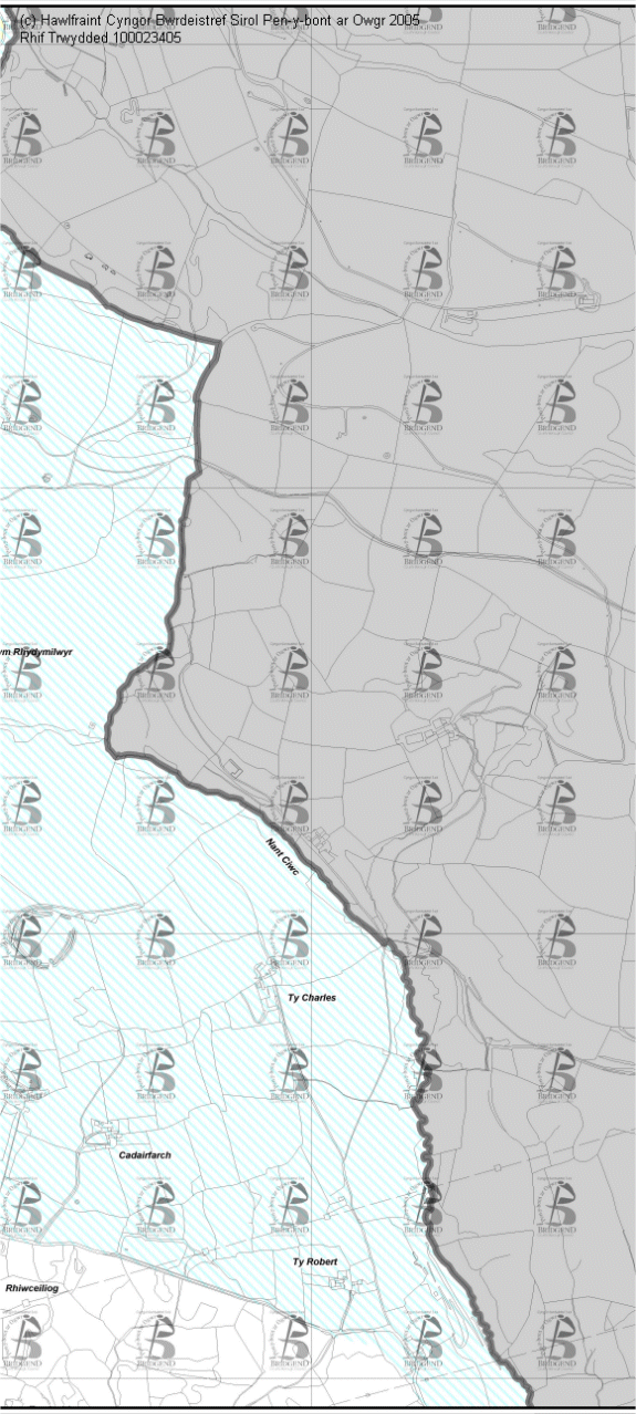 Map Cynigion 17 Canolog