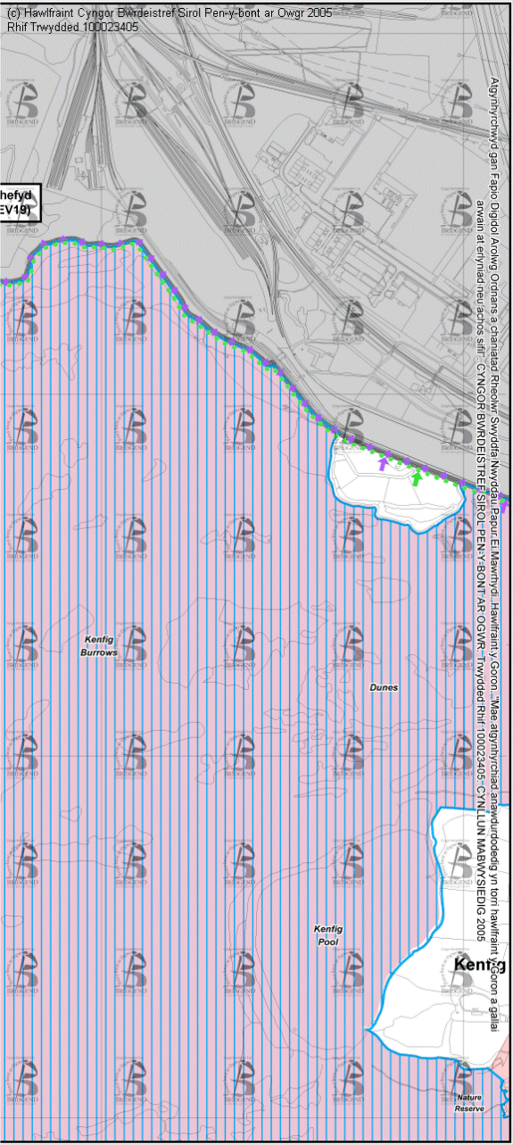 Map Cynigion 18 Dwyrain