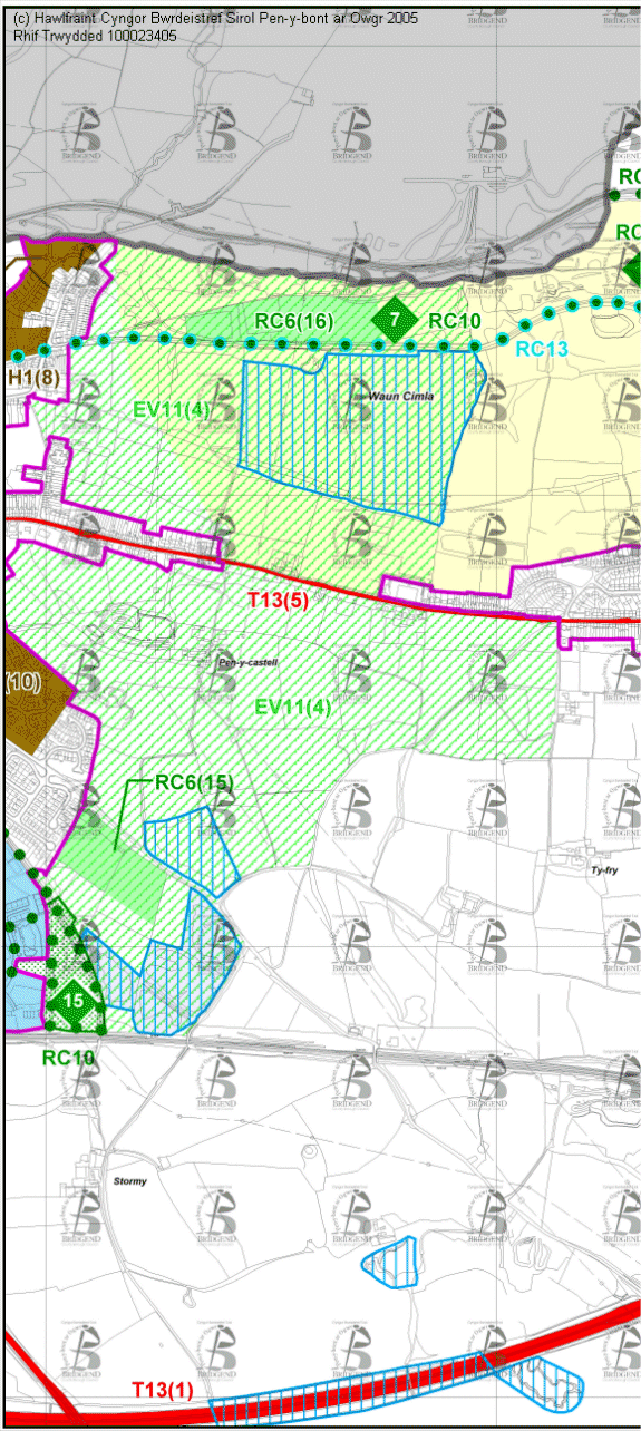 Map Cynigion 20 Gorllewin