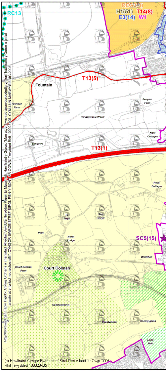 Map Cynigion 21 Gorllewin