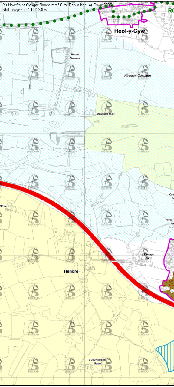 Map Cynigion 22 Canolog