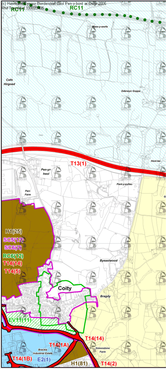 Map Cynigion 22 Gorllewin