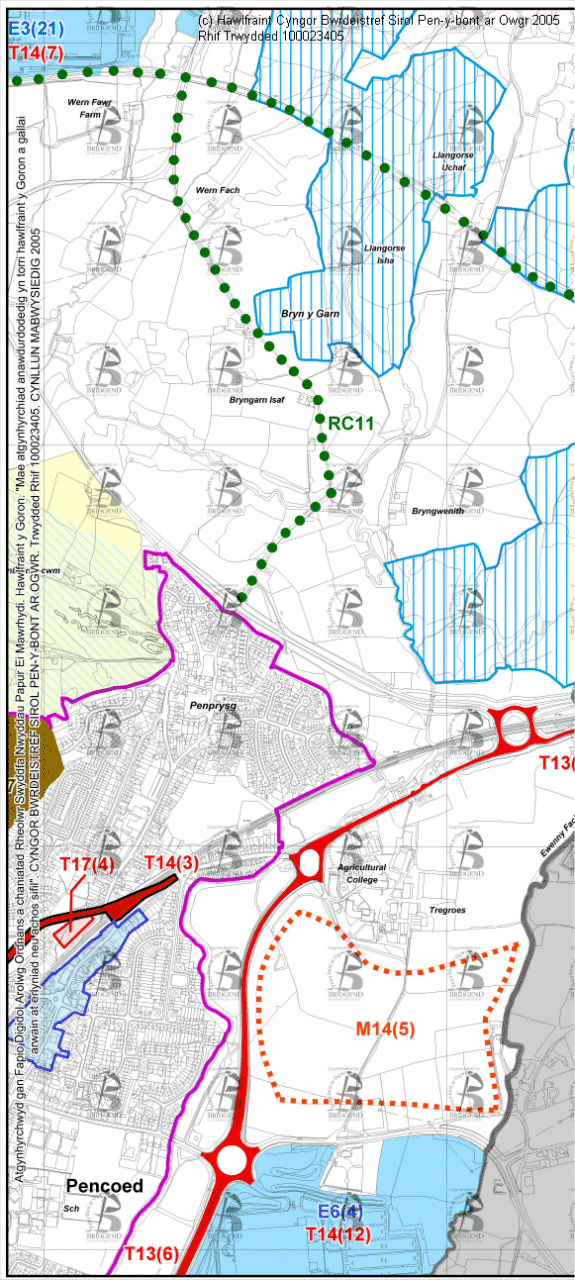 Map Cynigion 23 Gorllewin
