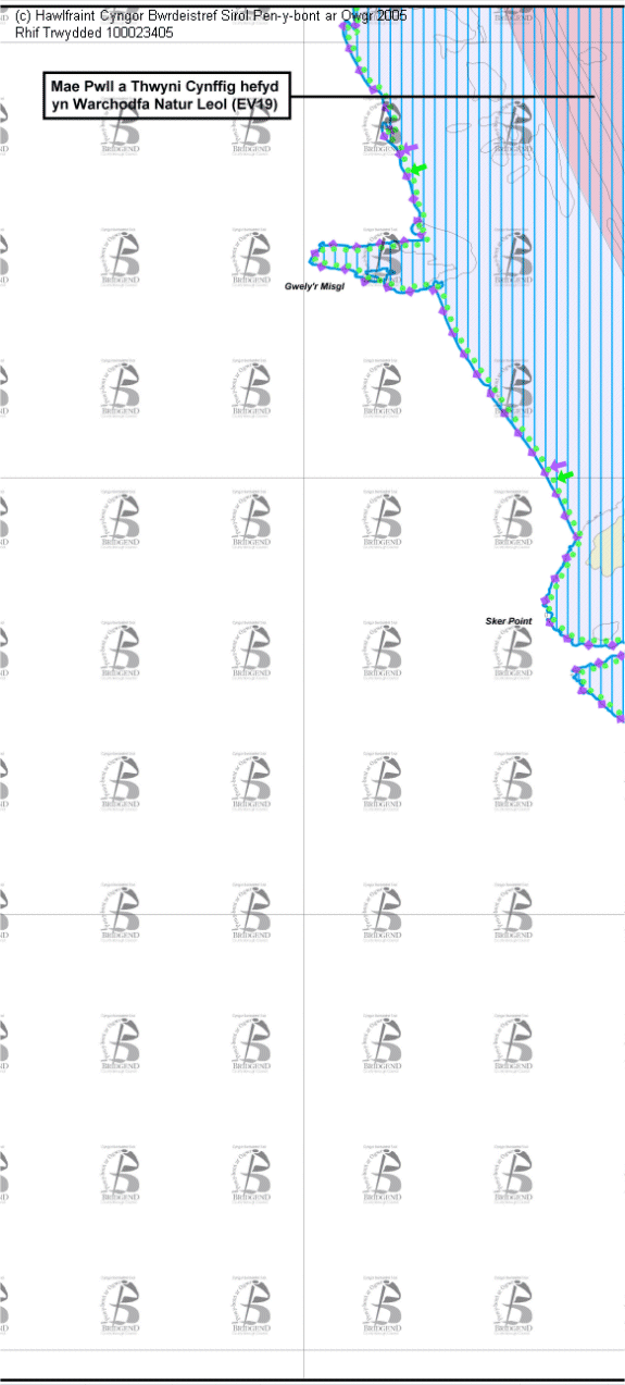Map Cynigion 24 Canolog