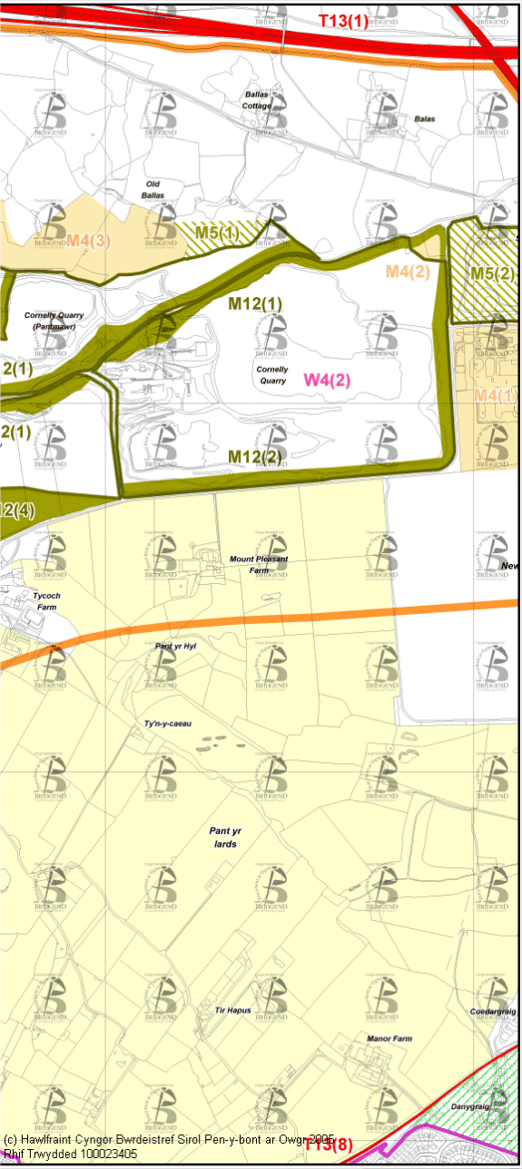 Map Cynigion 25 Dwyrain