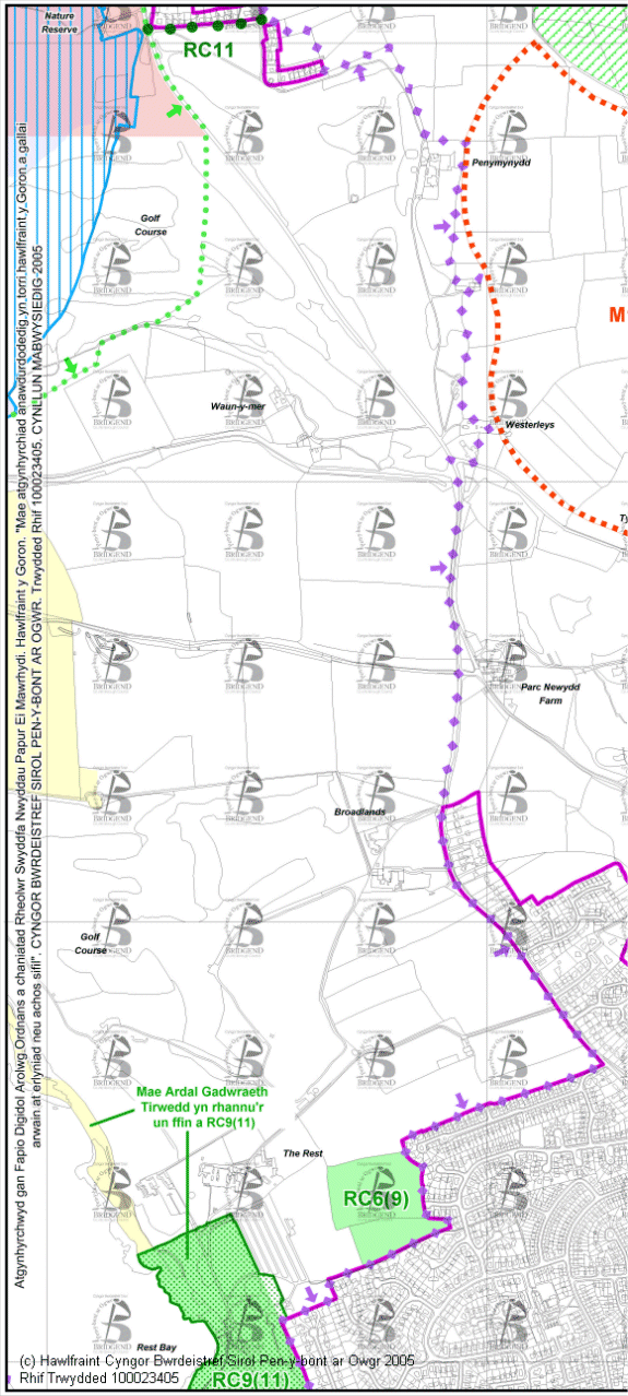 Map Cynigion 25 Gorllewin