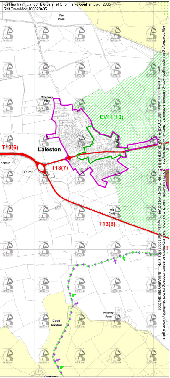 Map Cynigion 26 Dwyrain