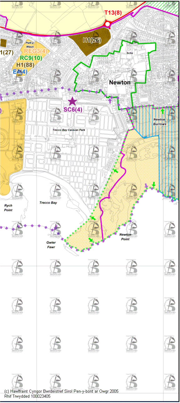 Map Cynigion 29 Dwyrain