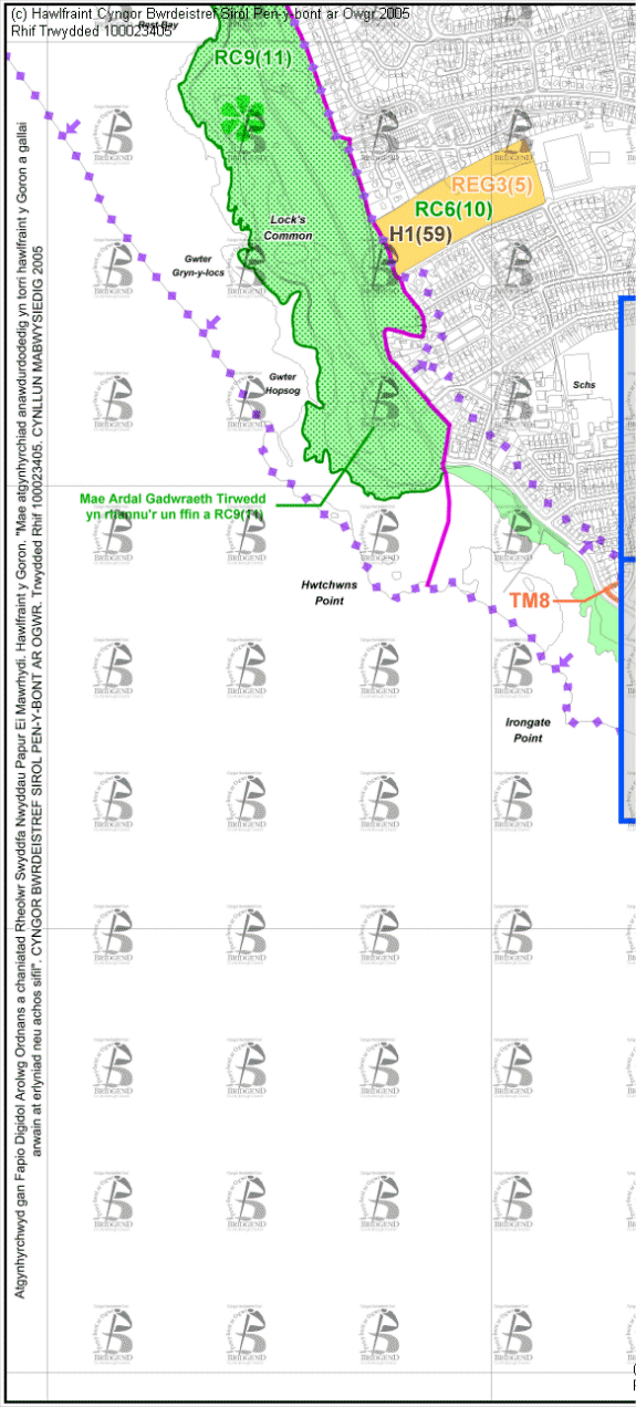 Map Cynigion 29 Gorllewin