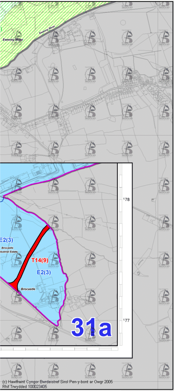 Map Cynigion 31 Dwyrain