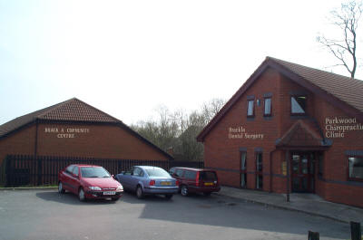 Part of Brackla District Centre, Bridgend