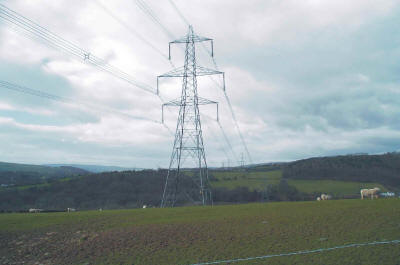 Main Electricity Grid near Heol-y-Cyw
